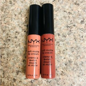 NWT ⭐️ NYX Soft Matte Lip Cream Lipstick “Rome” & “Cannes” Bundle
